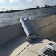 We took a boat out on the lagoon next to Mar-a-Lago to get a good look at its insecure Wi-Fi networks, using a directional antenna and easily available software. Photo by Surya Mattu.
